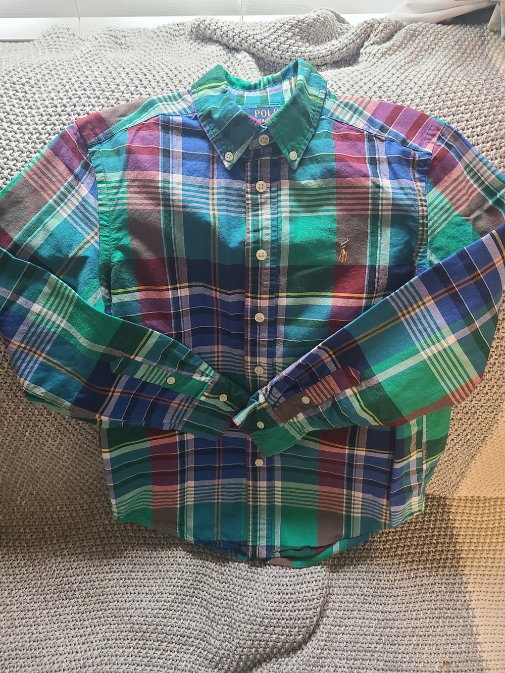 Polo Ralph Lauren Green Plaid Button-Down Shirt